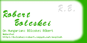 robert bolcskei business card